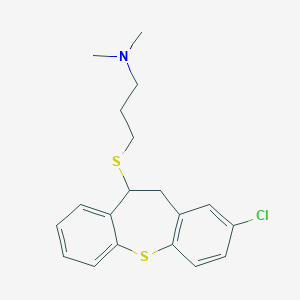 3-[(3-chloro-5,6-dihydrobenzo[b][1]benzothiepin-6-yl)sulfanyl]-N,N-dimethylpropan-1-amine