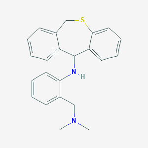 molecular formula C23H24N2S B374784 N-[2-[(dimethylamino)methyl]phenyl]-6,11-dihydrobenzo[c][1]benzothiepin-11-amine 