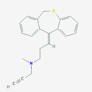 molecular formula C21H21NS B374789 (3E)-3-(6H-benzo[c][1]benzothiepin-11-ylidene)-N-methyl-N-prop-2-ynylpropan-1-amine 