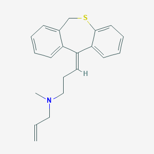 molecular formula C21H23NS B374793 (3E)-3-(6H-benzo[c][1]benzothiepin-11-ylidene)-N-methyl-N-prop-2-enylpropan-1-amine 
