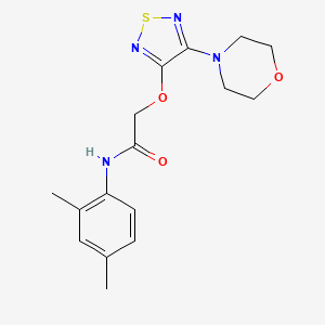 molecular formula C16H20N4O3S B3747982 N-(2,4-dimethylphenyl)-2-{[4-(morpholin-4-yl)-1,2,5-thiadiazol-3-yl]oxy}acetamide 