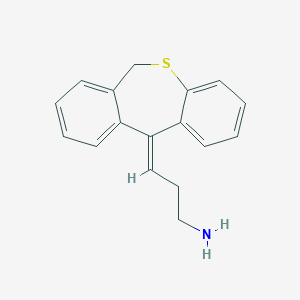 molecular formula C17H17NS B374803 (3Z)-3-(6H-benzo[c][1]benzothiepin-11-ylidene)propan-1-amine 