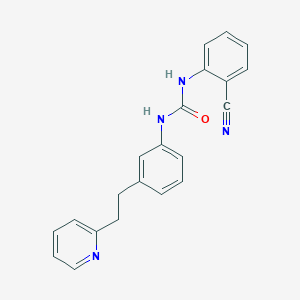 molecular formula C21H18N4O B3748032 N-(2-CYANOPHENYL)-N'-{3-[2-(2-PYRIDYL)ETHYL]PHENYL}UREA 