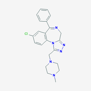 8-chloro-1-[(4-methylpiperazin-1-yl)methyl]-6-phenyl-4H-[1,2,4]triazolo[4,3-a][1,4]benzodiazepine