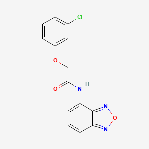 molecular formula C14H10ClN3O3 B3748121 N-(2,1,3-benzoxadiazol-4-yl)-2-(3-chlorophenoxy)acetamide 