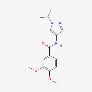 molecular formula C15H19N3O3 B3748288 N~1~-(1-ISOPROPYL-1H-PYRAZOL-4-YL)-3,4-DIMETHOXYBENZAMIDE 