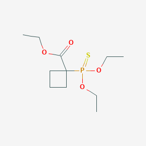 molecular formula C11H21O4PS B3748331 Ethyl 1-diethoxyphosphinothioylcyclobutane-1-carboxylate 