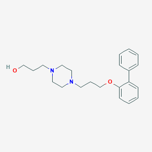 3-{4-[3-([1,1'-Biphenyl]-2-yloxy)propyl]-1-piperazinyl}-1-propanol