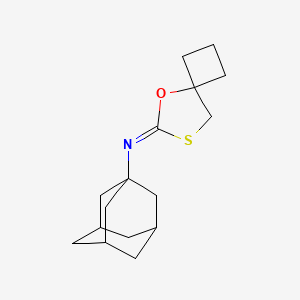 molecular formula C16H23NOS B3748469 N-(1-adamantyl)-5-oxa-7-thiaspiro[3.4]octan-6-imine 