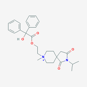 molecular formula C28H35N2O5+ B374847 8-(2-{[Hydroxy(diphenyl)acetyl]oxy}ethyl)-2-isopropyl-8-methyl-1,3-dioxo-2-aza-8-azoniaspiro[4.5]decane 