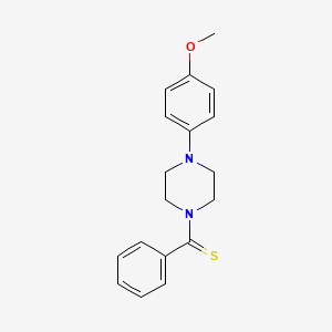 molecular formula C18H20N2OS B3748533 [4-(4-METHOXYPHENYL)PIPERAZINO](PHENYL)METHANETHIONE 