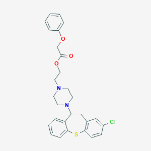 2-[4-(2-Chloro-10,11-dihydrodibenzo[b,f]thiepin-10-yl)-1-piperazinyl]ethyl phenoxyacetate