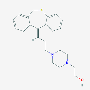 molecular formula C23H28N2OS B374856 2-[4-[(3Z)-3-(6H-benzo[c][1]benzothiepin-11-ylidene)propyl]piperazin-1-yl]ethanol 