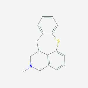 molecular formula C17H17NS B374857 12-Methyl-2-thia-12-azatetracyclo[8.7.1.03,8.014,18]octadeca-1(17),3,5,7,14(18),15-hexaene 