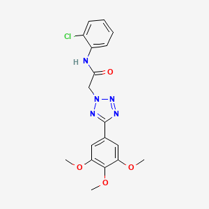 molecular formula C18H18ClN5O4 B3748635 N-(2-CHLOROPHENYL)-2-[5-(3,4,5-TRIMETHOXYPHENYL)-2H-1,2,3,4-TETRAZOL-2-YL]ACETAMIDE 