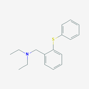 molecular formula C17H21NS B374865 N-ethyl-N-[2-(phenylsulfanyl)benzyl]ethanamine 