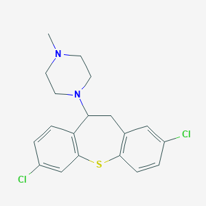 molecular formula C19H20Cl2N2S B374868 1-(2,7-Dichloro-10,11-dihydrodibenzo[b,f]thiepin-10-yl)-4-methylpiperazine 