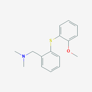molecular formula C16H19NOS B374870 N-{2-[(2-methoxyphenyl)sulfanyl]benzyl}-N,N-dimethylamine 