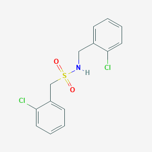 molecular formula C14H13Cl2NO2S B3748719 N-(2-CHLOROBENZYL)(2-CHLOROPHENYL)METHANESULFONAMIDE 