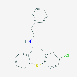 molecular formula C22H20ClNS B374880 N-(2-chloro-10,11-dihydrodibenzo[b,f]thiepin-10-yl)-N-(2-phenylethyl)amine 