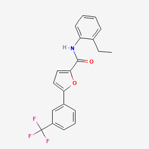 molecular formula C20H16F3NO2 B3748803 N-(2-ethylphenyl)-5-[3-(trifluoromethyl)phenyl]furan-2-carboxamide 