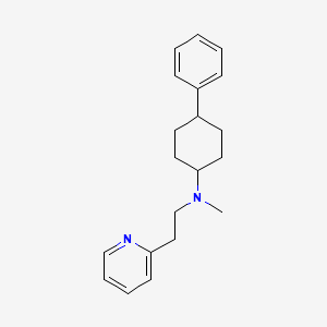 molecular formula C20H26N2 B3748960 N-METHYL-N-(4-PHENYLCYCLOHEXYL)-N-[2-(2-PYRIDYL)ETHYL]AMINE 
