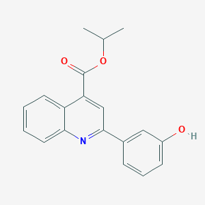 molecular formula C19H17NO3 B3749026 Propan-2-yl 2-(3-hydroxyphenyl)quinoline-4-carboxylate CAS No. 590376-69-5