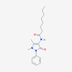 molecular formula C19H27N3O2 B374908 N-(1,5-dimethyl-3-oxo-2-phenyl-2,3-dihydro-1H-pyrazol-4-yl)octanamide 