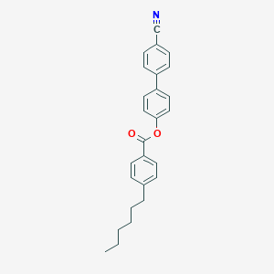 molecular formula C26H25NO2 B374913 4-Cyanobiphenyl-4'-hexylbenzoate CAS No. 59443-81-1