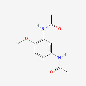 molecular formula C11H14N2O3 B3749206 Acetamide, N,N'-(4-methoxy-1,3-phenylene)bis- CAS No. 72884-77-6
