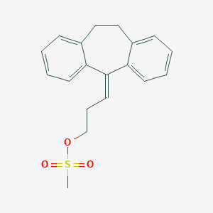 molecular formula C19H20O3S B374927 3-(10,11-dihydro-5H-dibenzo[a,d]cyclohepten-5-ylidene)propyl methanesulfonate 