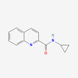 molecular formula C13H12N2O B3749280 N-cyclopropylquinoline-2-carboxamide 