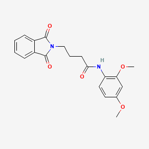 molecular formula C20H20N2O5 B3749331 N-(2,4-dimethoxyphenyl)-4-(1,3-dioxoisoindol-2-yl)butanamide 