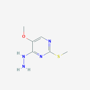 B374961 4-Hydrazino-5-methoxy-2-methylthiopyrimidine CAS No. 89488-88-0