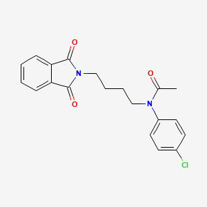 molecular formula C20H19ClN2O3 B3749729 N-(4-chlorophenyl)-N-[4-(1,3-dioxoisoindol-2-yl)butyl]acetamide 
