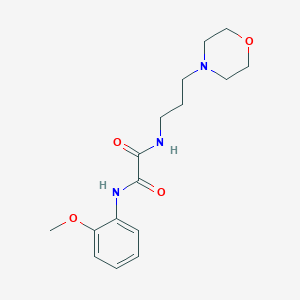 molecular formula C16H23N3O4 B3749879 N-(2-methoxyphenyl)-N'-[3-(morpholin-4-yl)propyl]ethanediamide 