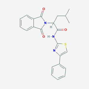 2-(1,3-dioxo-1,3-dihydro-2H-isoindol-2-yl)-4-methyl-N-(4-phenyl-1,3-thiazol-2-yl)pentanamide
