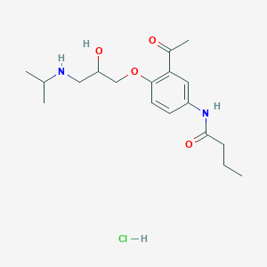 molecular formula C18H28N2O4.HCl B000375 Acebutolol hydrochloride CAS No. 34381-68-5