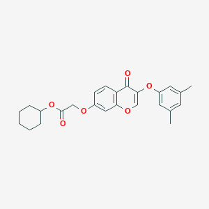 cyclohexyl {[3-(3,5-dimethylphenoxy)-4-oxo-4H-chromen-7-yl]oxy}acetate