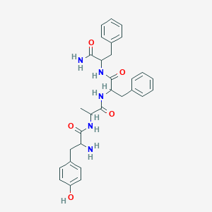 2-amino-N-[1-[[1-[(1-amino-1-oxo-3-phenylpropan-2-yl)amino]-1-oxo-3-phenylpropan-2-yl]amino]-1-oxopropan-2-yl]-3-(4-hydroxyphenyl)propanamide