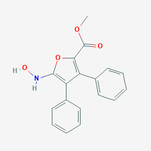 Methyl 3,4-diphenyl-5-hydroxylamino-2-furoate