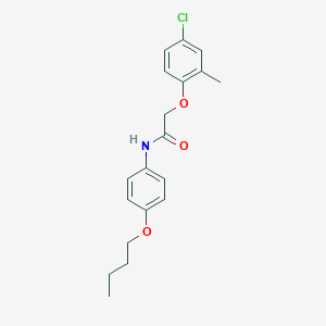 molecular formula C19H22ClNO3 B375041 N-(4-butoxyphenyl)-2-(4-chloro-2-methylphenoxy)acetamide 