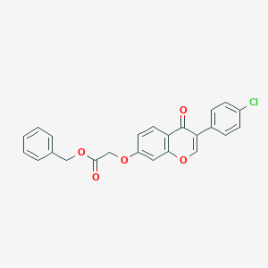 benzyl {[3-(4-chlorophenyl)-4-oxo-4H-chromen-7-yl]oxy}acetate