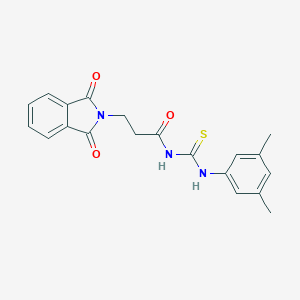 molecular formula C20H19N3O3S B375073 N-(3,5-dimethylphenyl)-N'-[3-(1,3-dioxo-1,3-dihydro-2H-isoindol-2-yl)propanoyl]thiourea 