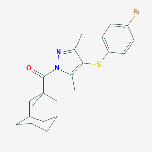 1-(1-Adamantylcarbonyl)-4-((4-bromophenyl)thio)-3,5-dimethyl-1H-pyrazole