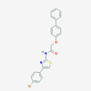 molecular formula C23H17BrN2O2S B375086 2-(biphenyl-4-yloxy)-N-[4-(4-bromophenyl)-1,3-thiazol-2-yl]acetamide 