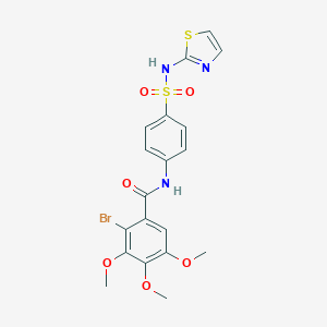 2-bromo-3,4,5-trimethoxy-N-[4-(1,3-thiazol-2-ylsulfamoyl)phenyl]benzamide