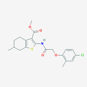 Methyl 2-{[(4-chloro-2-methylphenoxy)acetyl]amino}-6-methyl-4,5,6,7-tetrahydro-1-benzothiophene-3-carboxylate