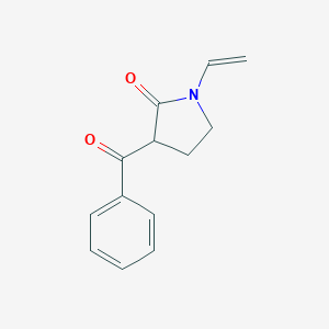 molecular formula C13H13NO2 B037509 3-Benzoyl-N-vinylpyrrolidin-2-one CAS No. 125330-80-5