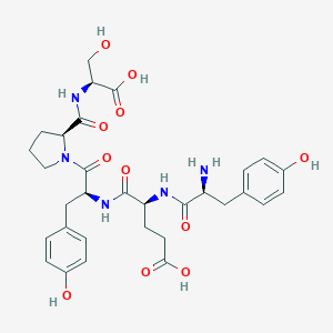 molecular formula C31H39N5O11 B037510 Tyrosyl-glutamyl-tyrosyl-prolyl-serine CAS No. 114942-10-8